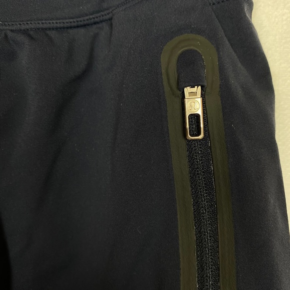 Lululemon Male Navy Shorts Zipper Pockets Medium - Picture 3 of 5